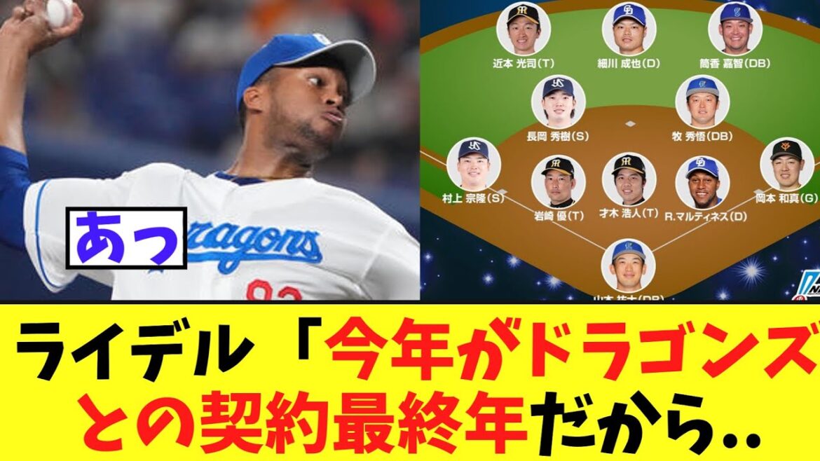 【悲報】ライデル　オールスター選出でまた怖すぎる冗談を言い出す....