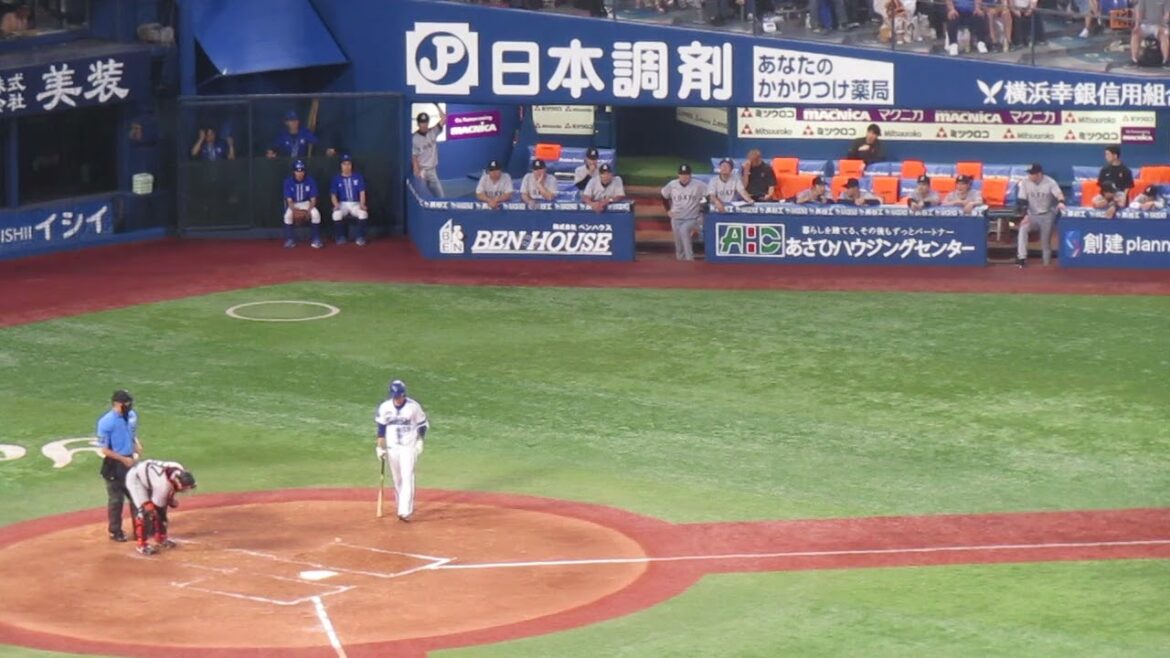 3回 平良拳太郎を三振に取った時とその時の巨人ベンチ（横浜DeNAベイスターズ対 読売ジャイアンツ 2024年6月27日）