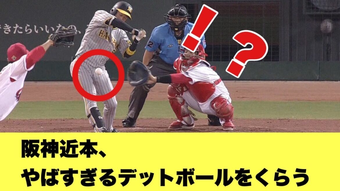 【動画有り】阪神近本、○○にデッドボールをくらい悶絶ｗｗｗ【2ちゃんねる反応集】【プロ野球反応まとめ】【阪神タイガース】