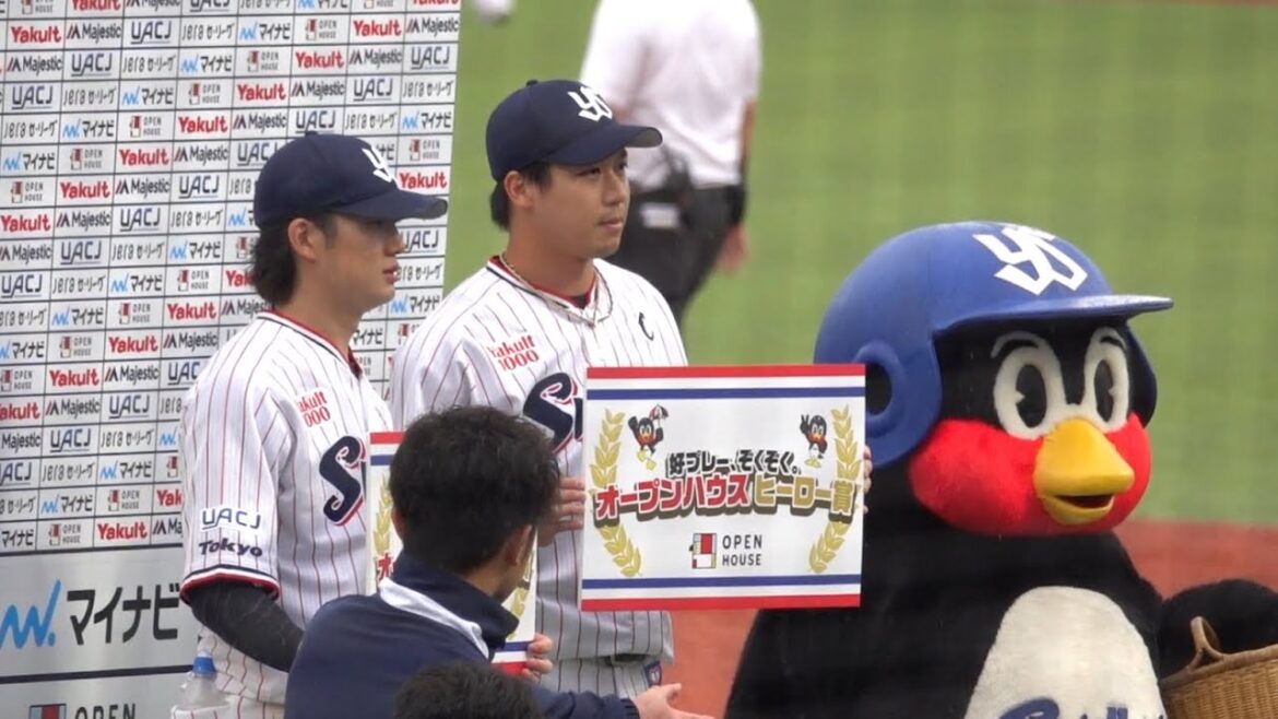 8回裏の逆転劇の主人公2人がヒーロー!山田哲人&長岡秀樹のヒーローインタビュー 東京ヤクルトスワローズ 2024/06/30 8回裏の逆転劇の主人公2人がヒーロー!山田哲人&長岡秀樹のヒーローインタビュー 東京ヤクルトスワローズ 2024/06/30