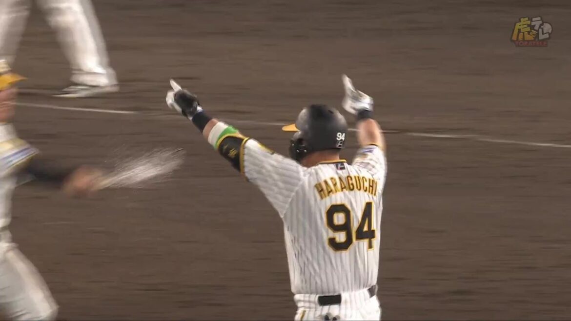 【劇的サヨナラ】9回裏、代打 #原口文仁 選手のライト同点タイムリーヒット！さらにエラーで2塁走者の #梅野隆太郎 選手がサヨナラのホームイン！【2024/7/7Ｔ－ＤＢ】