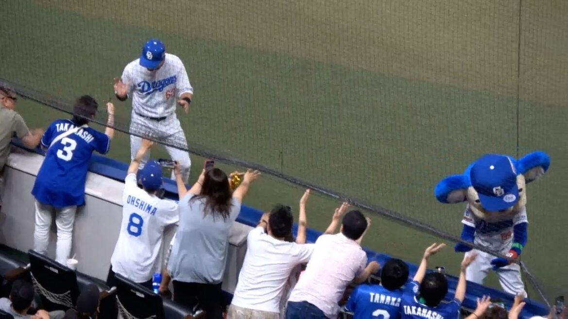 サヨナラヒットの板山祐太郎　ファンの声援に応えドーム一周　中日ドラゴンズVS広島東洋カープ　2024/07/07