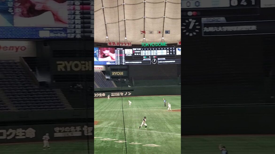 九州産業大学 菊池壮真捕手（真颯館高等学校）犠牲フライ