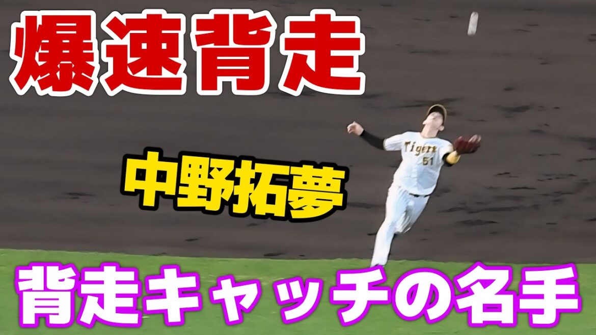【爆速背走キャッチ】中野拓夢、前進守備の内野後方に落ちそう打球に超スピードで追いつきアウトにするスーパープレー！素早くホームに送球して三塁のタッチアップも阻止 2024.7.7