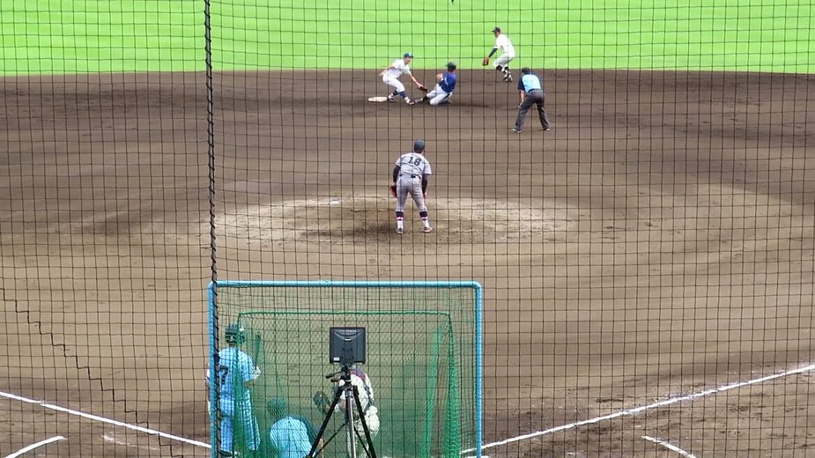 2024/6/22　神里 陸（國學院大学）　盗塁阻止×2　大学代表選考合宿　セカンドスローイング　【2024年ドラフト候補】
