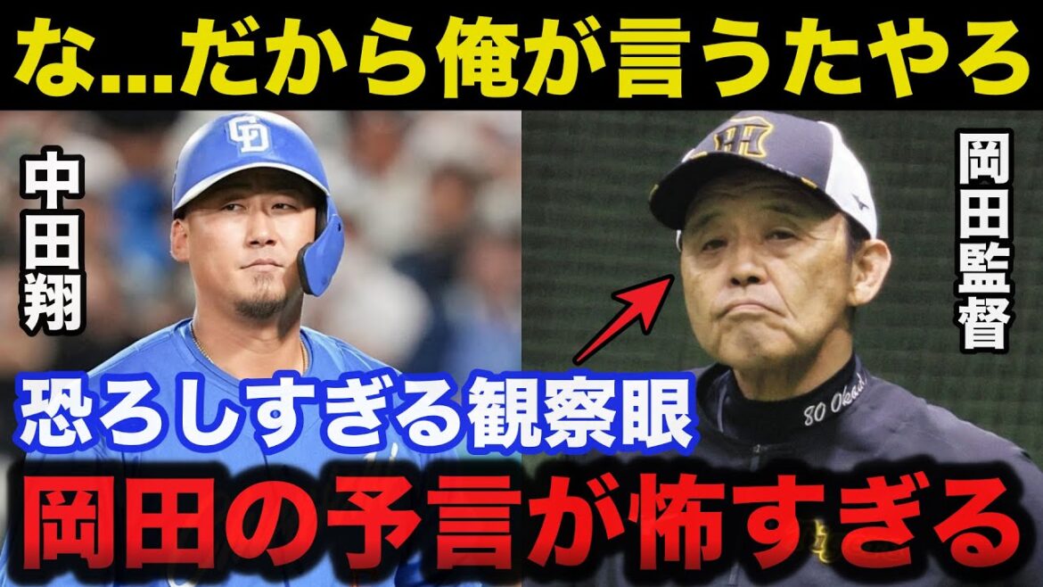阪神.岡田監督の予言的中!中日.中田翔に岡田が戦前放っていた本音が当たりすぎててヤバい【プロ野球】 阪神.岡田監督の予言的中!中日.中田翔に岡田が戦前放っていた本音が当たりすぎててヤバい【プロ野球】