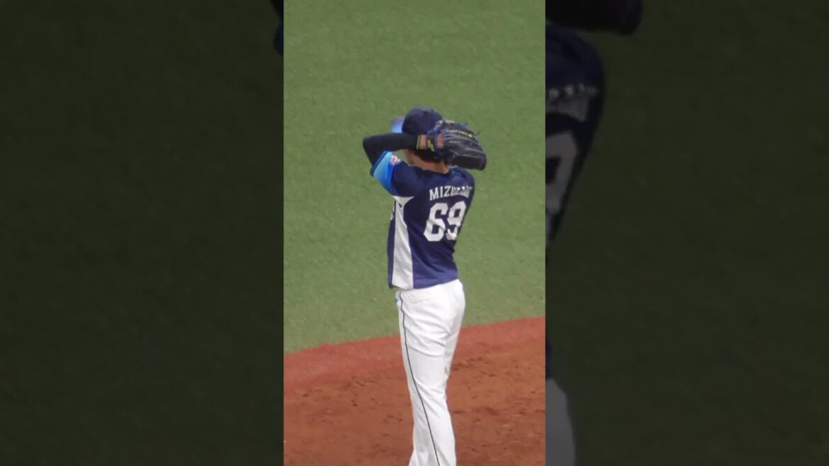 水上 由伸　'22 最優秀中継ぎ投手　#埼玉西武ライオンズ #shorts