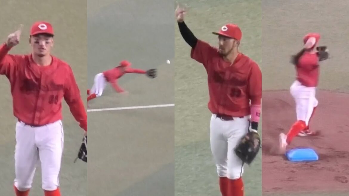 惜しいプレーも球場どよめく！広島カープ鉄壁内野陣ハイライト！2024年7月6日