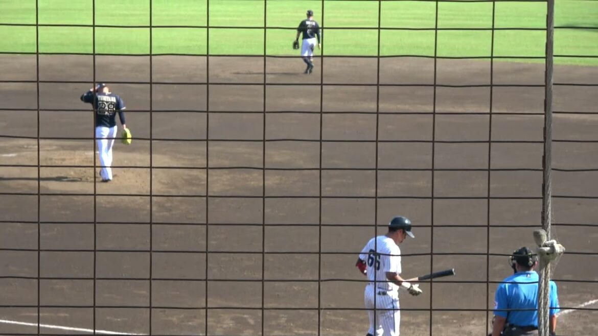 【宜保翔選手の応援歌が ?】くふうハヤテベンチャーズ 宜保優選手 第1打席 ファーストゴロ VS オリックスバファローズ 富山凌雅投手 2024/7/4 ちゅーるスタジアム