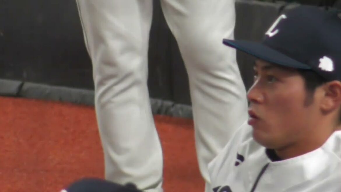 【試合前の栗山巧・岸潤一郎】ベルーナドーム　西武vs日本ハム　2024/07/09