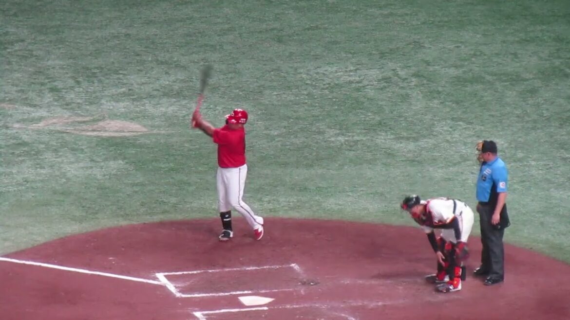 【カープ】松山竜平の打撃フォーム 2024年6月28日 読売ジャイアンツ 対 広島東洋カープ