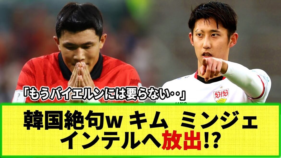 【ネットの反応】韓国メディア絶句w キム・ミンジェのインテルへ放出報道に!!