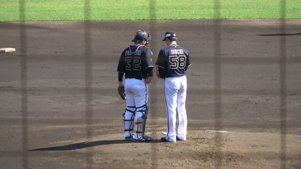 オリックスバファローズ 井口和朋投手 投球練習 2024/7/4 ちゅーるスタジアム