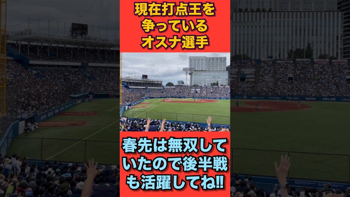 現在打点王争いをしている『オスナ選手』春先は無双していたので後半戦に向けてまた調子上げていってね! #swallows #ヤクルト #スワローズ #オスナ #ヤり返せ #明治神宮球場 #打点王 現在打点王争いをしている『オスナ選手』春先は無双していたので後半戦に向けてまた調子上げていってね! #swallows #ヤクルト #スワローズ #オスナ #ヤり返せ #明治神宮球場 #打点王