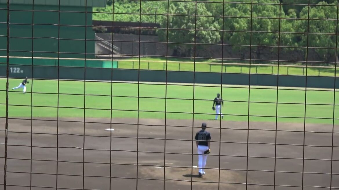 くふうハヤテベンチャーズ 倉本寿彦選手 センター前ヒット 第1打席 VS オリックスバファローズ 佐藤一磨投手 ちゅーるスタジアム