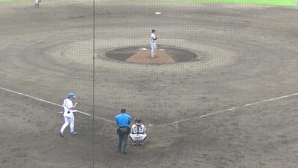 濵田泰希を見逃し三振 山口アタルをファウルフライに仕留める戸田懐生（2024年6月25日 北海道日本ハムファイターズ対 読売ジャイアンツ）