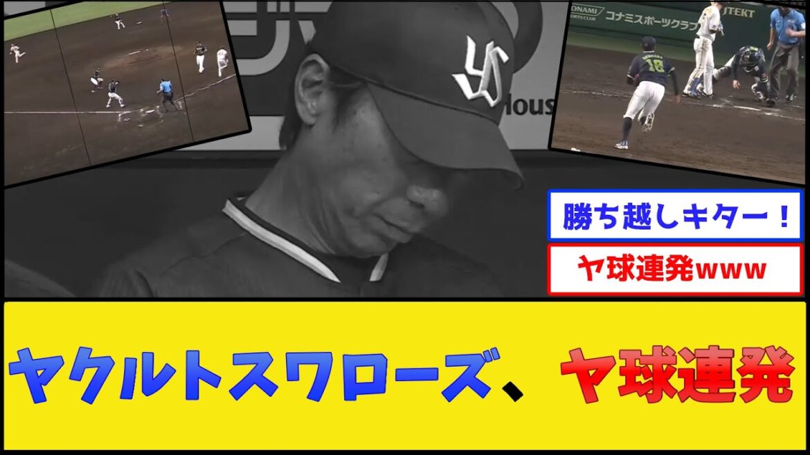 【負け】ヤクルトスワローズ、とんでもない守備を披露してしまう【阪神タイガースvsヤクルトスワローズ】【プロ野球なんJ 2ch プロ野球反応集】