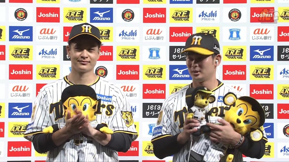 【#大竹耕太郎 投手、#野口恭佑 選手のヒーローインタビュー、#岡田彰布 監督インタビュー】 7月10日(水) 阪神vsヤクルト（甲子園）