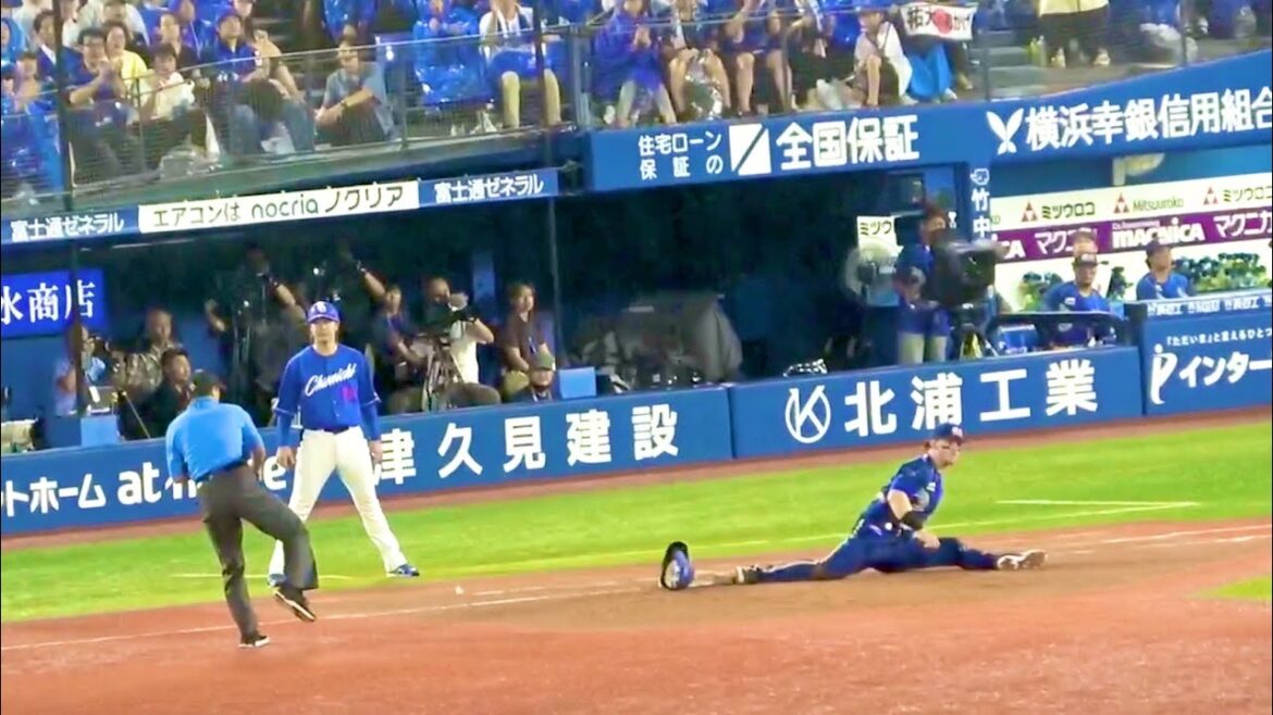 9回、東克樹の完封助ける柴田竜拓の巧みなグラブ捌きとオースティンの意地！ 横浜DeNAベイスターズ 2024/7/10