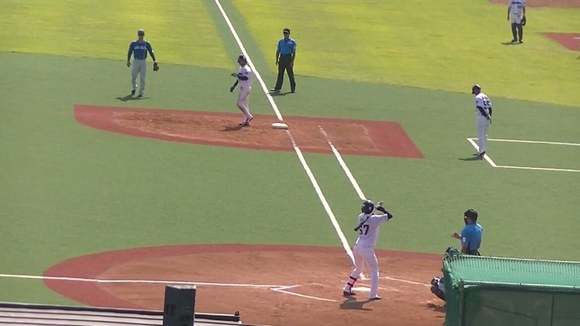 ヤクルト伊藤琉偉 粘るが空振り三振にとる日ハム石川直也（2024年6月14日 ヤクルトスワローズ対 日本ハムファイターズ）