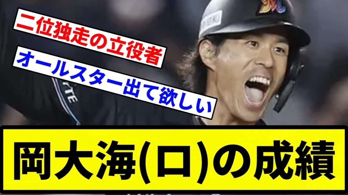 【ようやっとる】岡大海(ロ)の成績【プロ野球反応集】【1分動画】