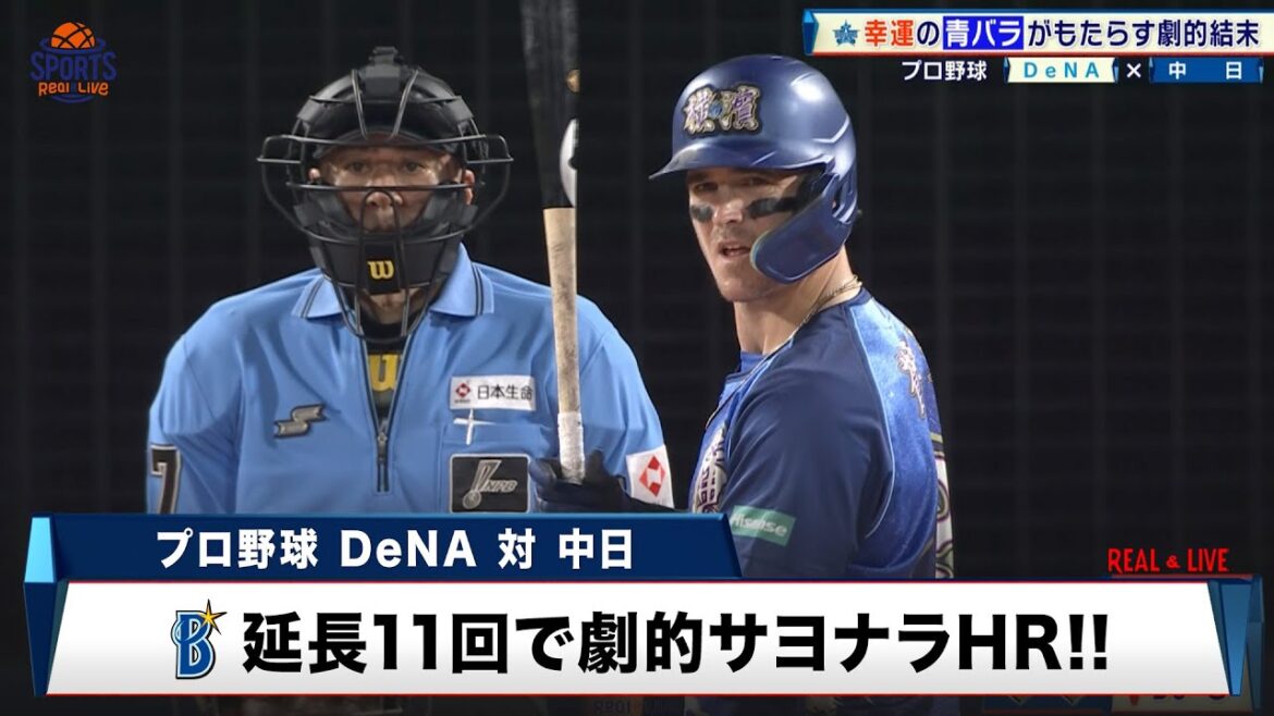【DeNA】幸運の青いバラがもたらした劇的結末!オースティンが延長11回でサヨナラHR|プロ野球 DeNA 対 中日|2024年7月9日 【DeNA】幸運の青いバラがもたらした劇的結末!オースティンが延長11回でサヨナラHR|プロ野球 DeNA 対 中日|2024年7月9日