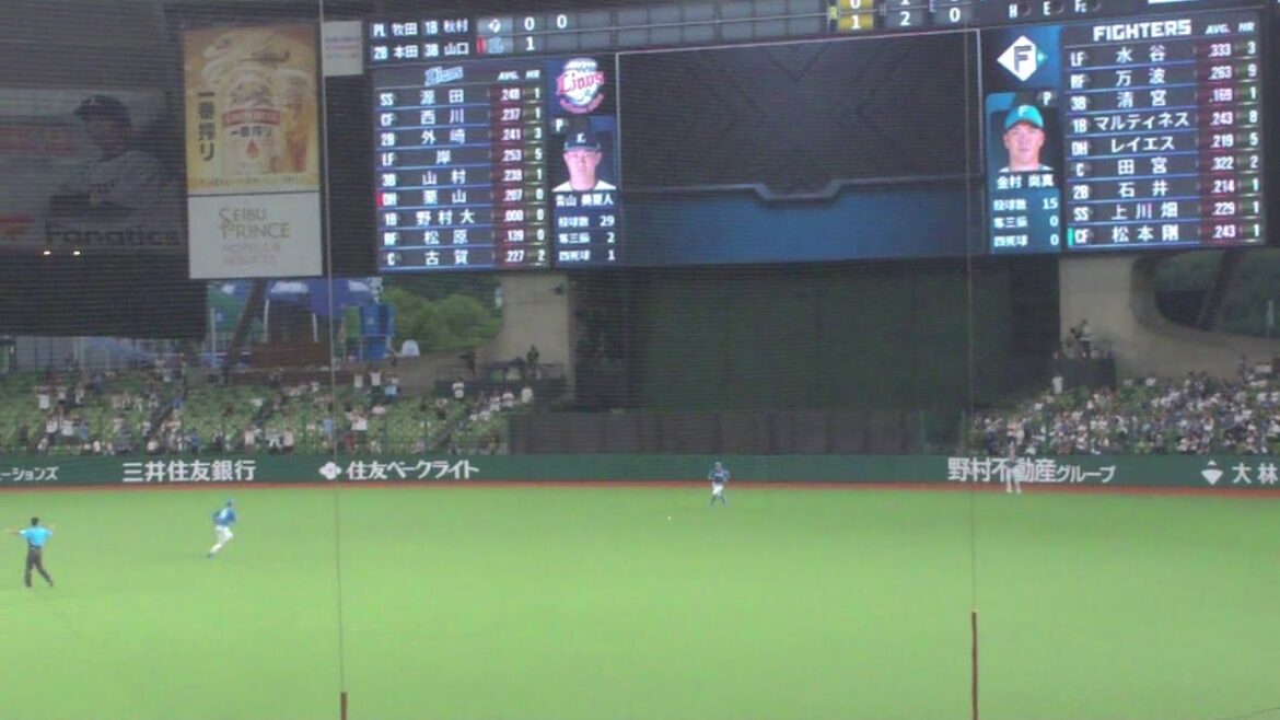 西武 栗山巧 スリーベースヒット　西武 vs 日本ハム　2024年7月10日(水) ベルーナドーム