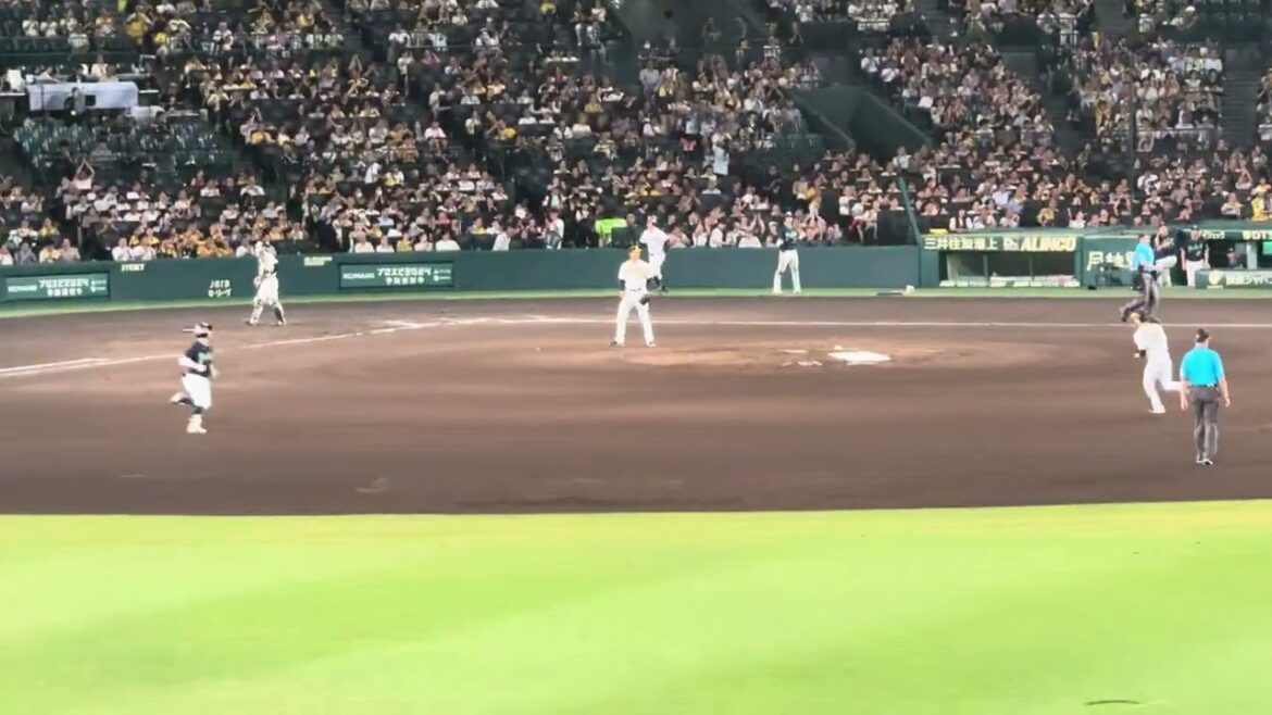 今度はレフト植田が ファインプレー！ #植田海 #ゲラ