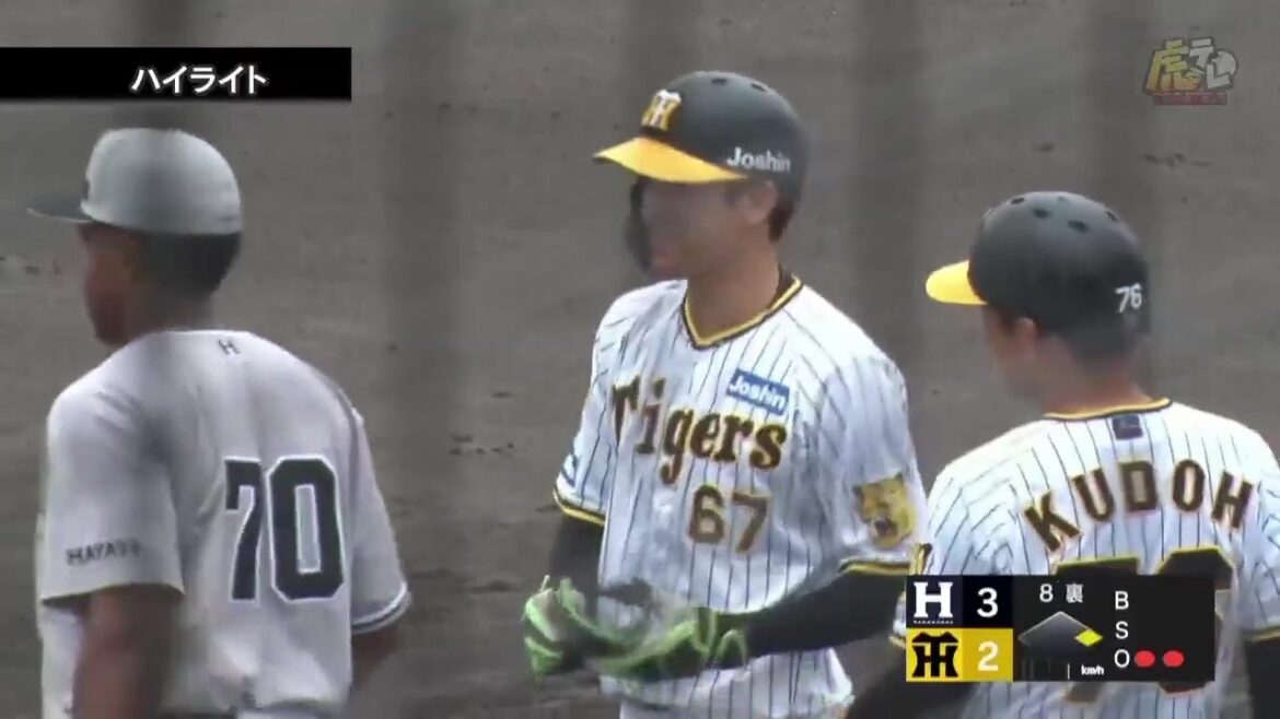 【ハイライト】7/11(木) 神3－3ハ（鳴尾浜）| 土壇場で追いつき今カード2勝1分け。髙寺はタイムリー含む2安打！