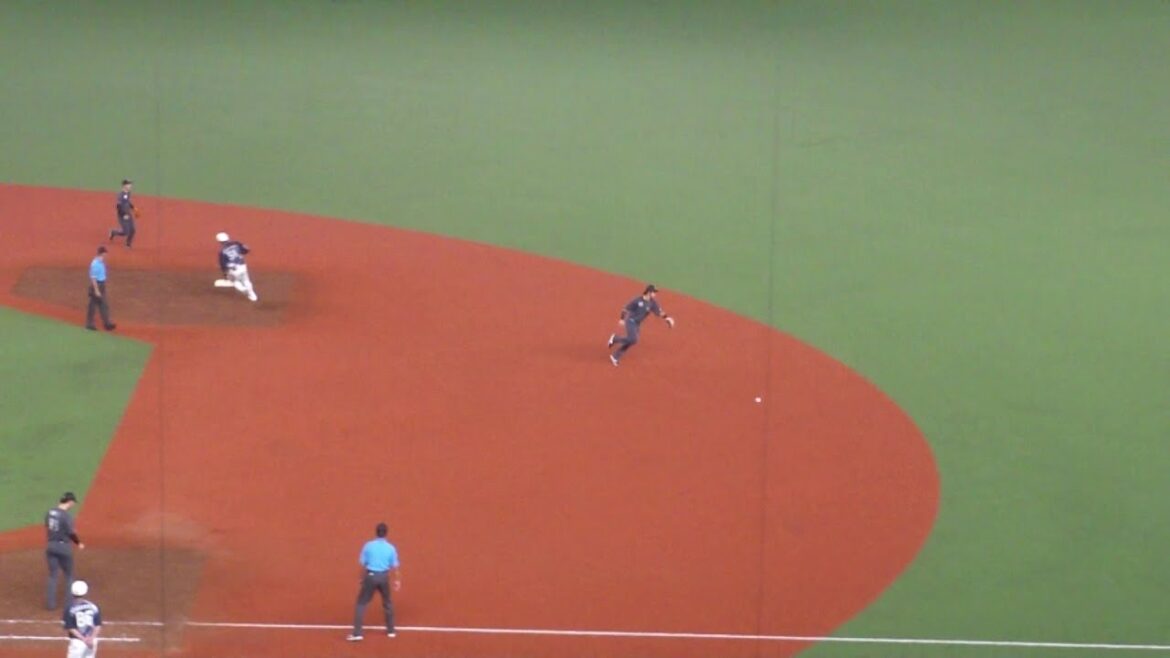 西武 岸潤一郎 先制のタイムリーヒット　西武 vs ロッテ　2024年7月6日(土) ベルーナドーム