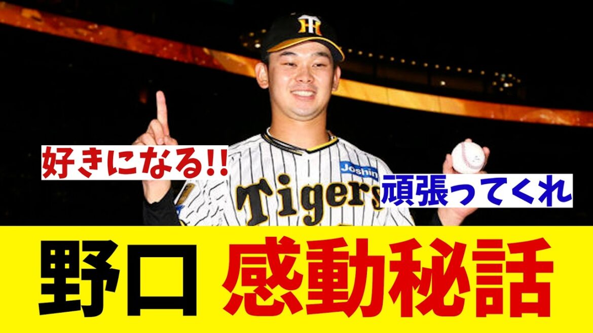 阪神・野口恭佑　感動秘話・・・【野球情報】【2ch 5ch】【なんJ なんG反応】【野球スレ】