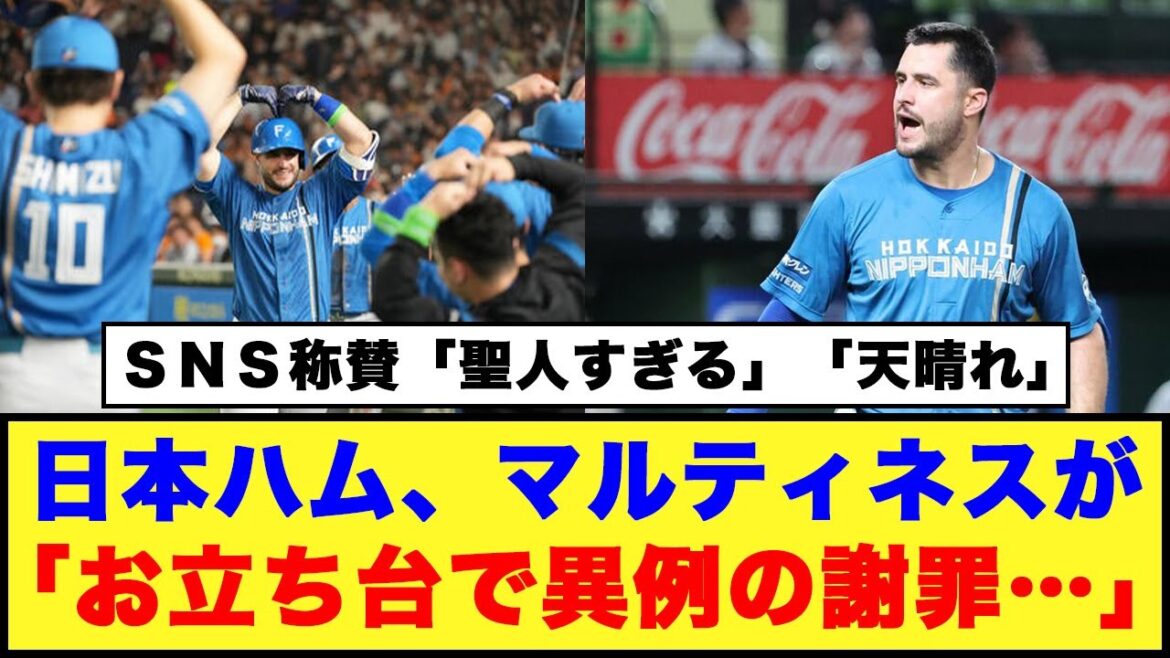 【日本ハム】マルティネスが「お立ち台で異例の謝罪…」ＳＮＳ称賛「聖人すぎる」「天晴れ」【日本ハム反応集】【ネットの反応】#日本ハムファイターズ #マルティネス #中日ドラゴンズ