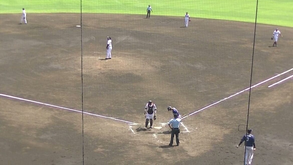 前進守備 巨人 直江大輔 SUBARU馬場 翼と中里亮太を抑える2024年7月3日 読売ジャイアンツ3軍 対 SUBARU