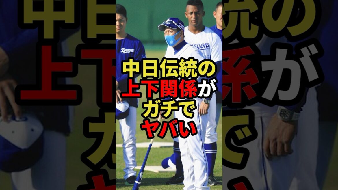 中日伝統の上下関係がヤバいらしい #プロ野球 #野球解説 #中日ドラゴンズ #shorts 中日伝統の上下関係がヤバいらしい #プロ野球 #野球解説 #中日ドラゴンズ #shorts