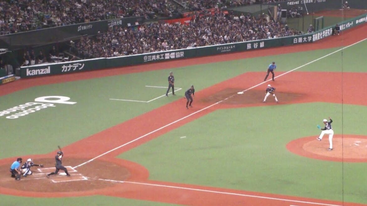 ロッテ 佐藤都志也 逆転の2点タイムリーツーベースヒット　西武 vs ロッテ　2024年7月6日(土) ベルーナドーム