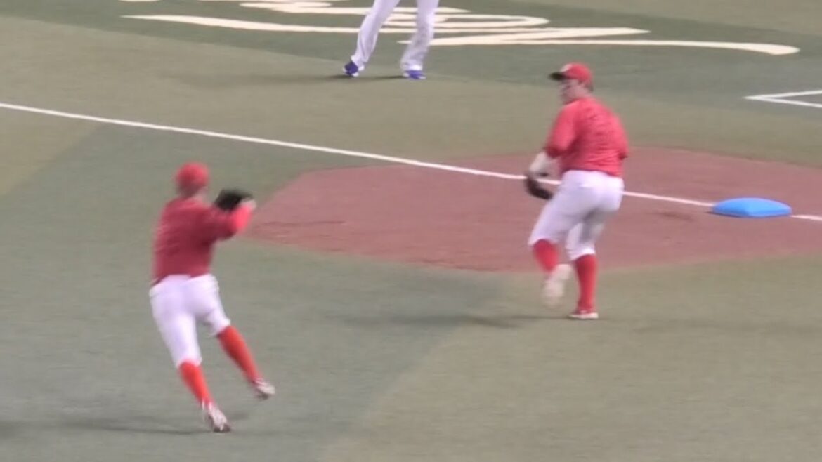 本日も爆肩を披露する矢野雅哉の守備ハイライト！2024年7月5日