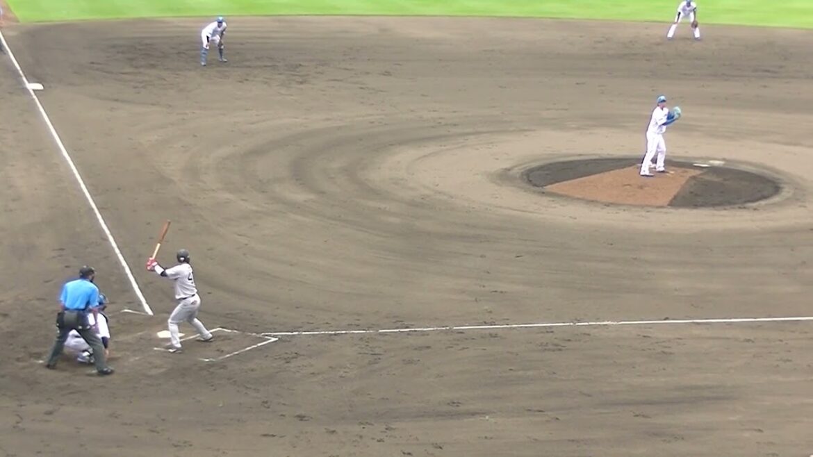 中山礼都セカンドへ内野安打を放つ（2024年6月25日 北海道日本ハムファイターズ対 読売ジャイアンツ）