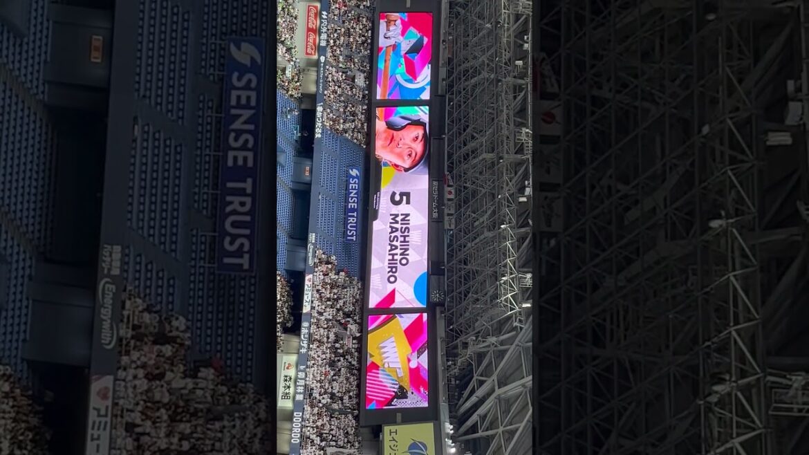 【オリックス】西野真弘選手 ビジョン映像 大阪代表バファローズ高校 2024/6/16 オリックスバファローズ