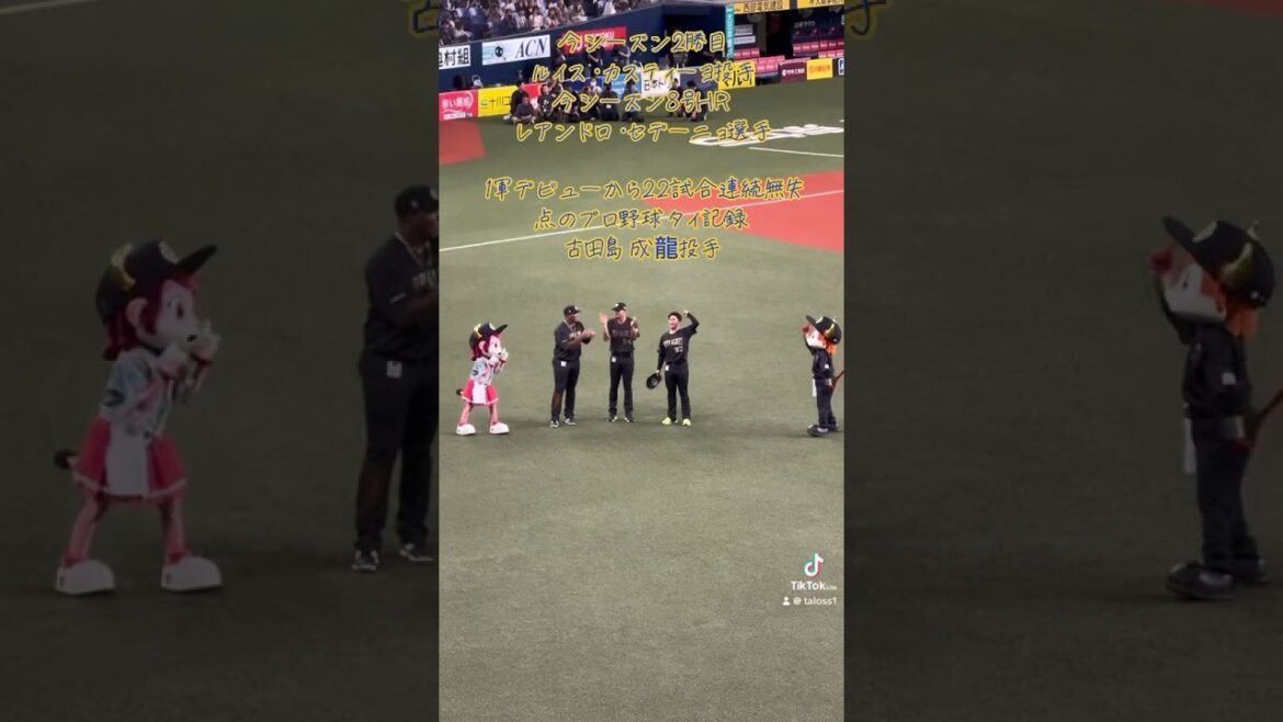 【本日のヒーロー】オリックス・バファローズ　ルイス・カスティーヨ投手 レアンドロ・セデーニョ選手　古田島成龍投手　2024/06/23 #オリックス#オリックス・バファローズ