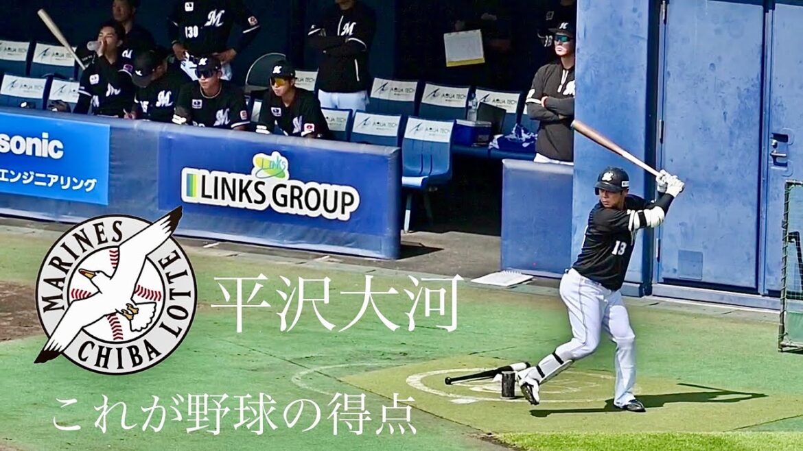 ⚾️平沢大河に学ぶ〜野球で得点するためにすべきこと⚾️ほぼほぼホームラン⚡️