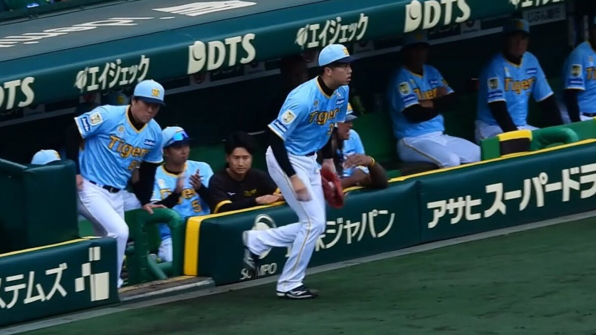 【大声量の頑張れ才木コール】突然ベンチに下がり場内騒然も手当てを終えた才木の登場に大歓声の甲子園 2024.6.9