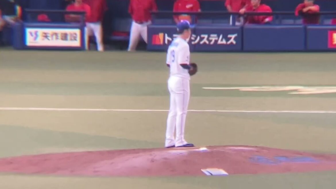 ９回 矢野から三振を奪う髙橋宏斗(2024/7/5)