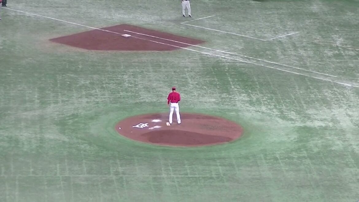 門脇誠を見逃し三振にとる森浦大輔（2024年6月28日読売ジャイアンツ対 広島カープ）