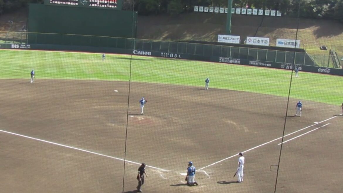 【ファイターズ】鈴木健矢 岡田悠希をファーストゴロ2024年4月16日 イースタンリーグ読売ジャイアンツ 対 日本ハムファイターズ