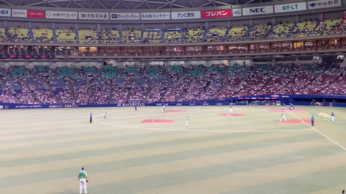 [関根大気選手] 地元愛知で迎える29歳初打席 バースデーファンファーレ 2024/06/28