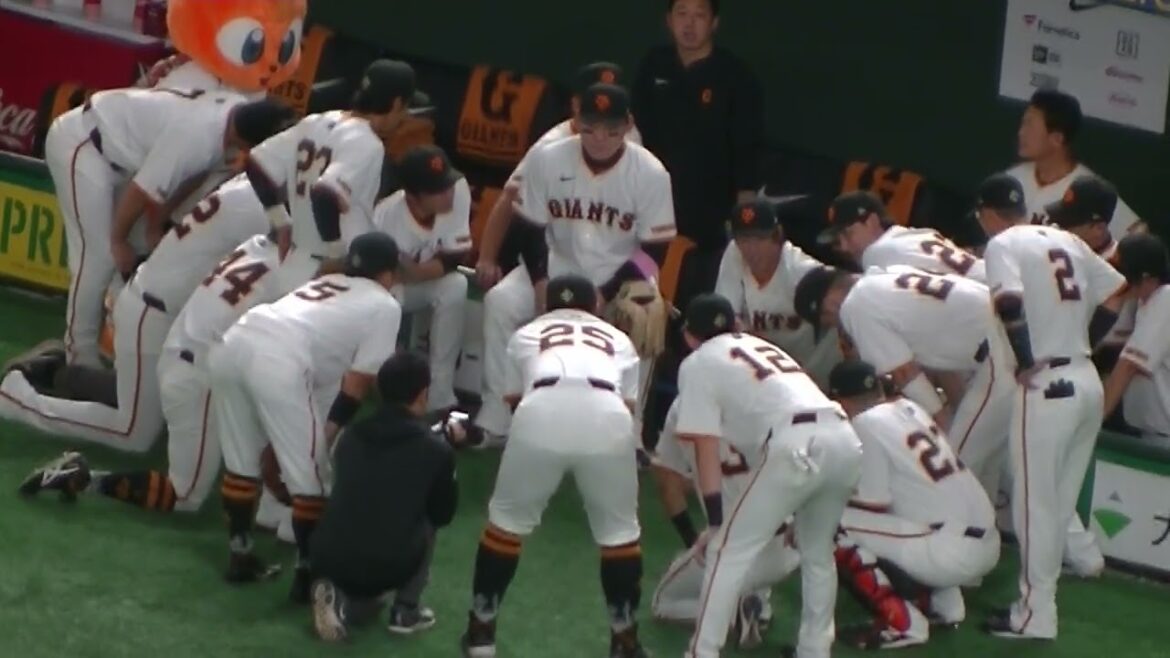 巨人 円陣 この日の中心は重信慎之介【読売ジャイアンツ対 広島カープ2024年6月29日】