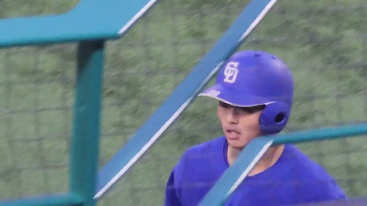 石橋康太の勝ち越しスクイズ！