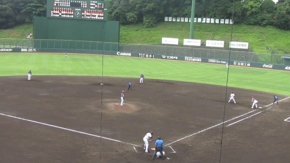 オコエ瑠偉 右方向 ライト前へタイムリーヒットで巨人追加点の場面＜読売ジャイアンツ対オイシックス新潟アルビレックスBC 　2024年7月9日＞