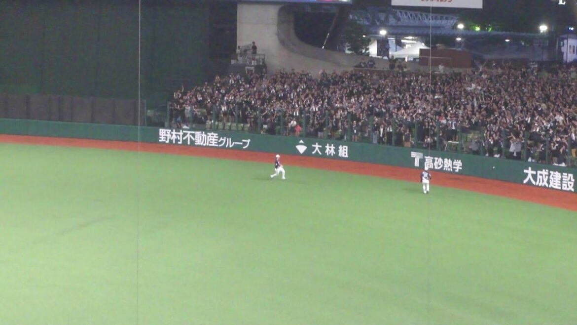 ロッテ 佐藤都志也 フェンス直撃のタイムリーツーベースヒット　西武 vs ロッテ　2024年7月6日(土) ベルーナドーム