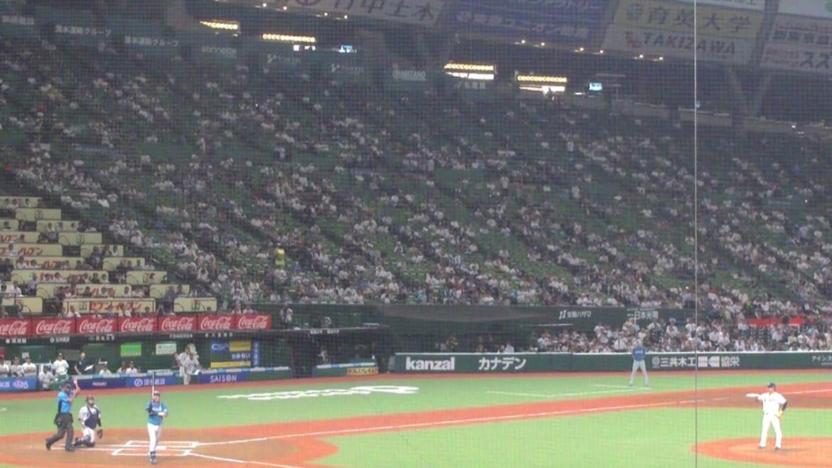 日本ハム 田宮裕涼 デッドボール　西武 vs 日本ハム　2024年7月9日(火) ベルーナドーム